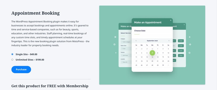 Appointment Booking plugin by MotoPress