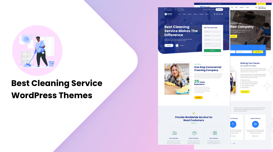 Best Cleaning Service WordPress Themes