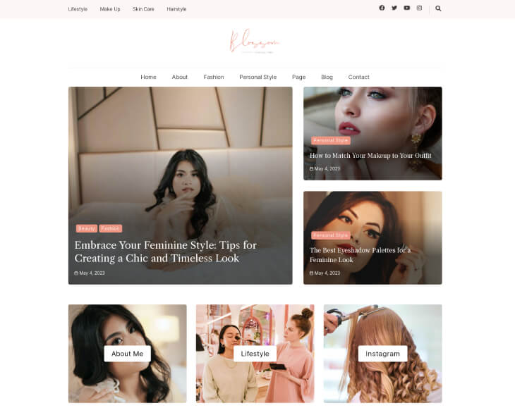 Fashion Blog – Blossom Feminine Blogging Theme