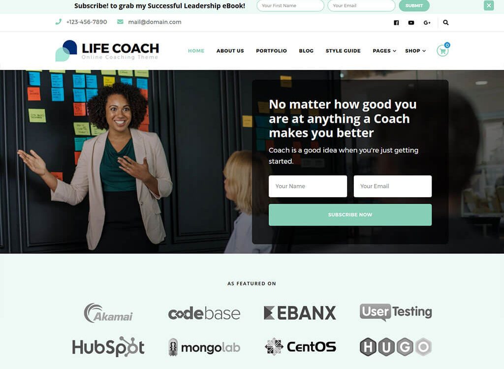 Blossom Life Coach Theme