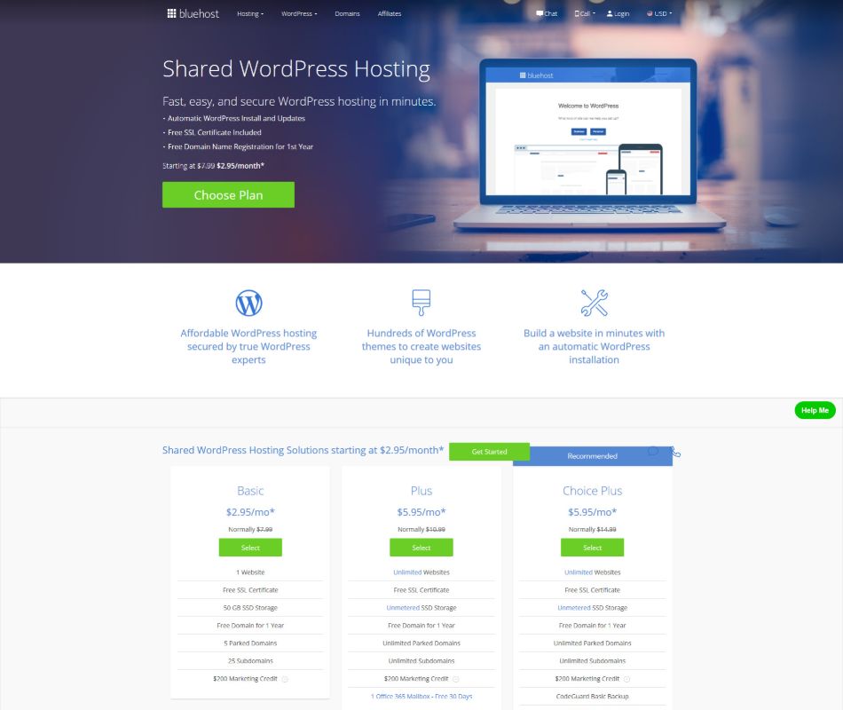 shared-wordpress-hosting-Bluehost