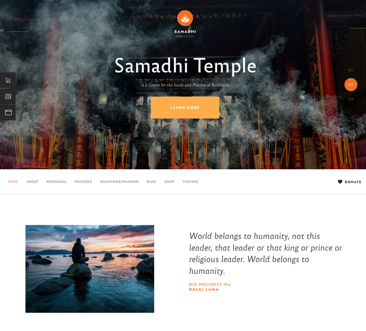 Samadhi WordPress Theme