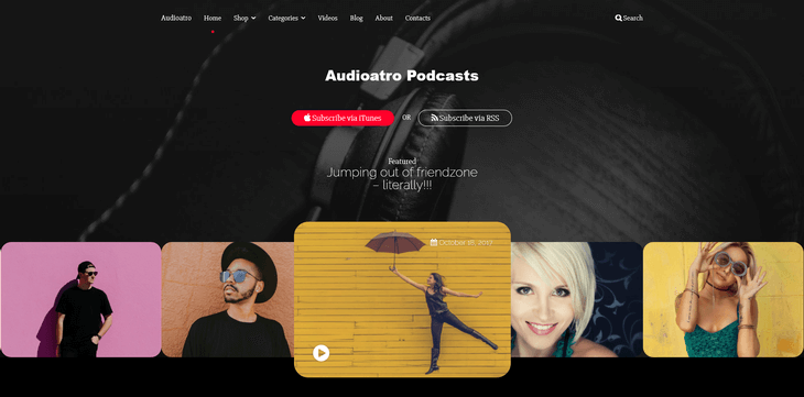Audioatro WordPress Audio Podcastingc Theme