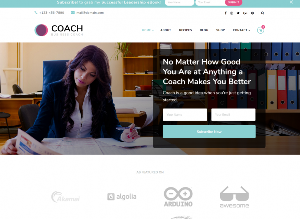 Blossom Coach Free WordPress Theme