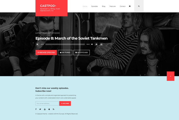 Castpod WordPress Theme