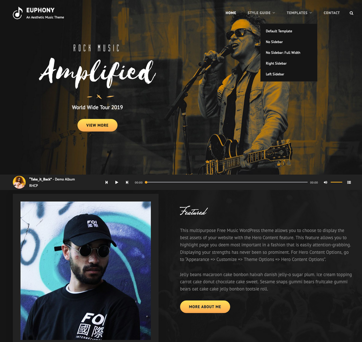 Euphony WordPress Theme