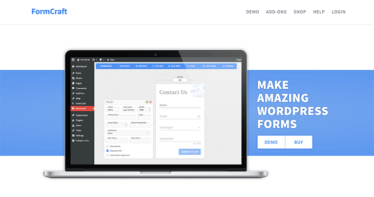 FormCraft WordPress Plugin