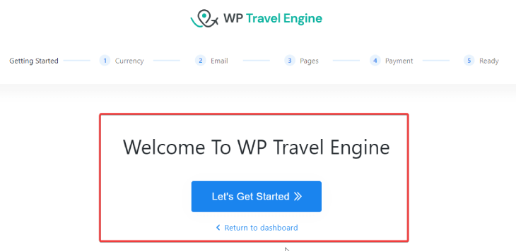 get started with WP Travel Engine