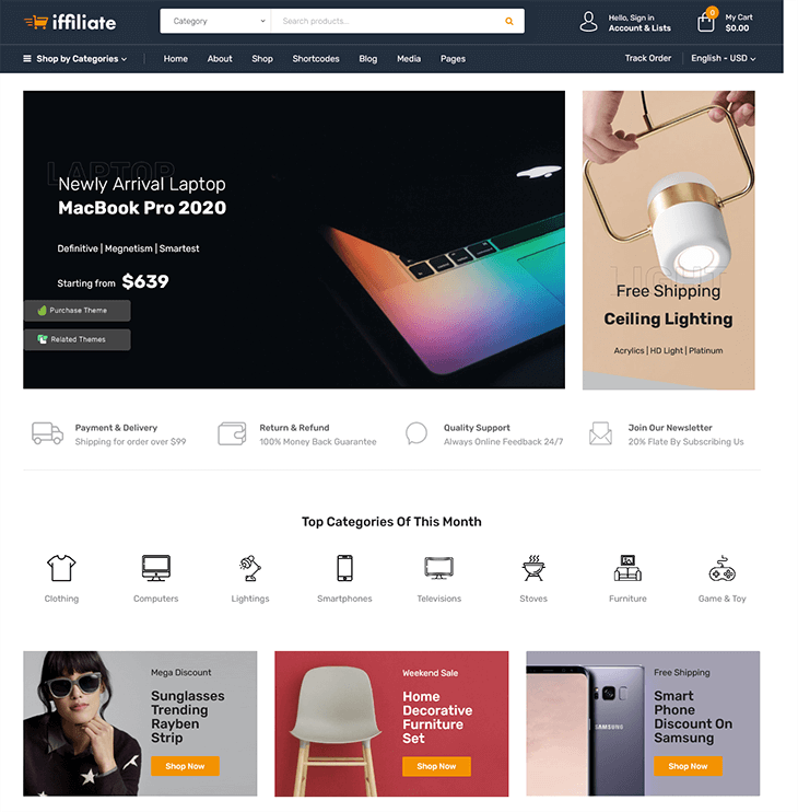 Iffiliate WooCommerce Amazon Affiliates Theme