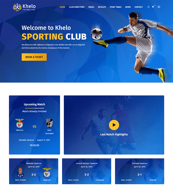 Khelo Sports WordPress Theme