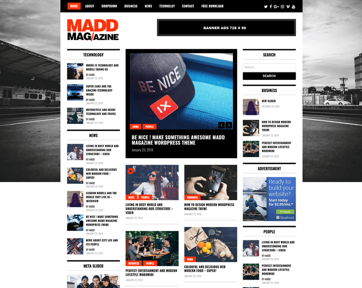 Madd Magazine WordPress Theme