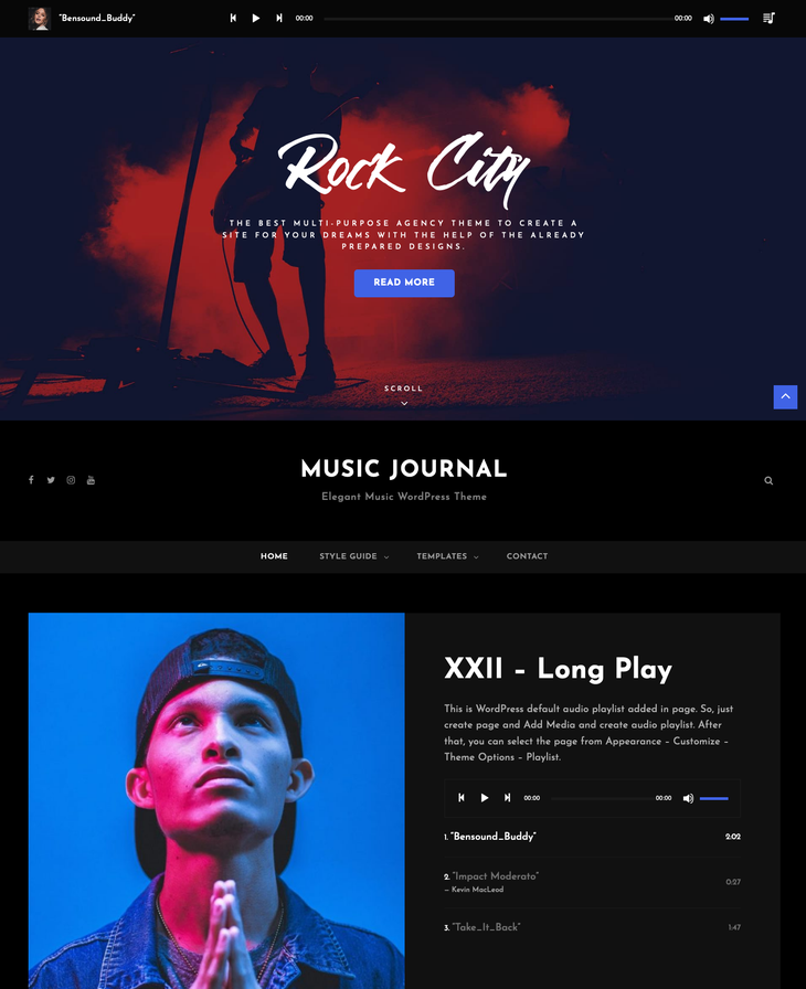 Music Journal Music WordPress Theme
