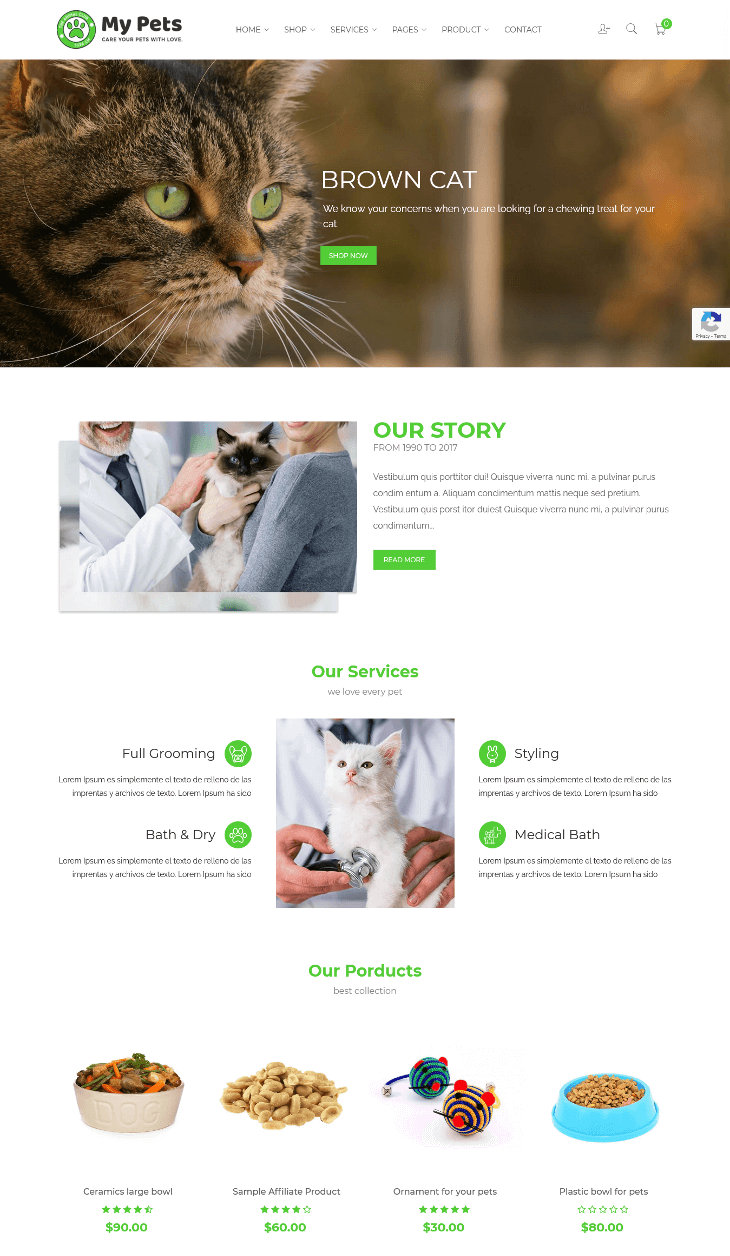 My Pets WordPress Theme