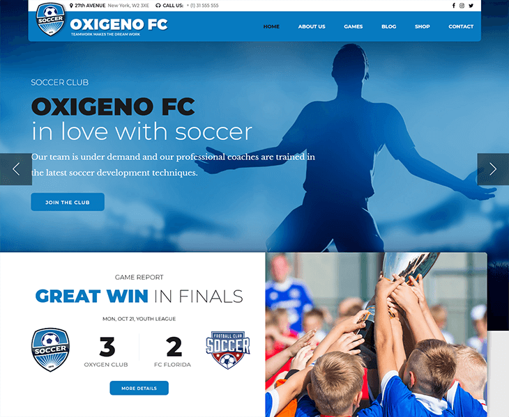 Oxigeno WordPress Theme