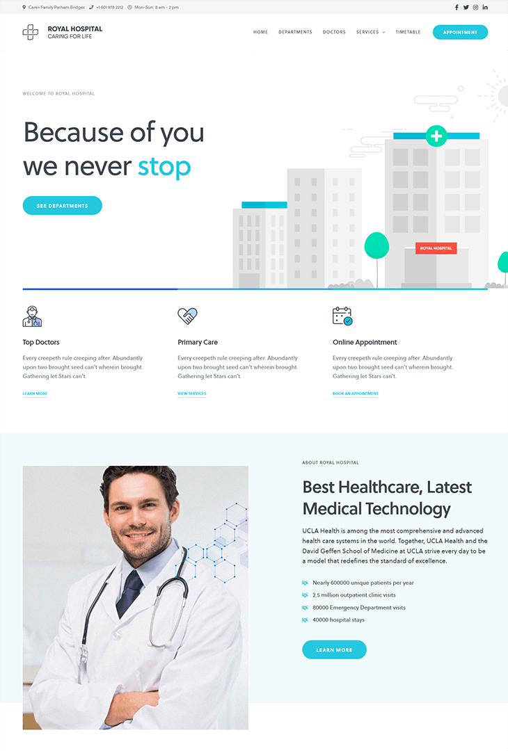 Revolution Medical WordPress Theme