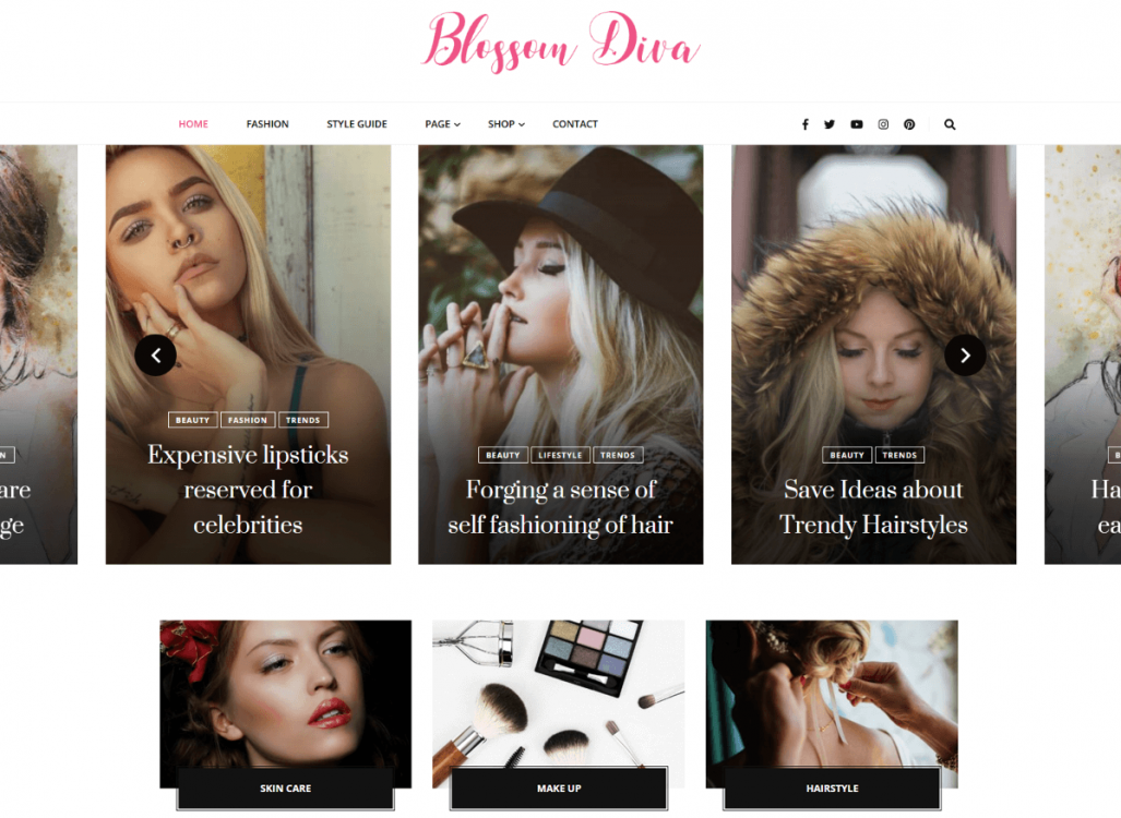 Blossom Diva WordPress theme