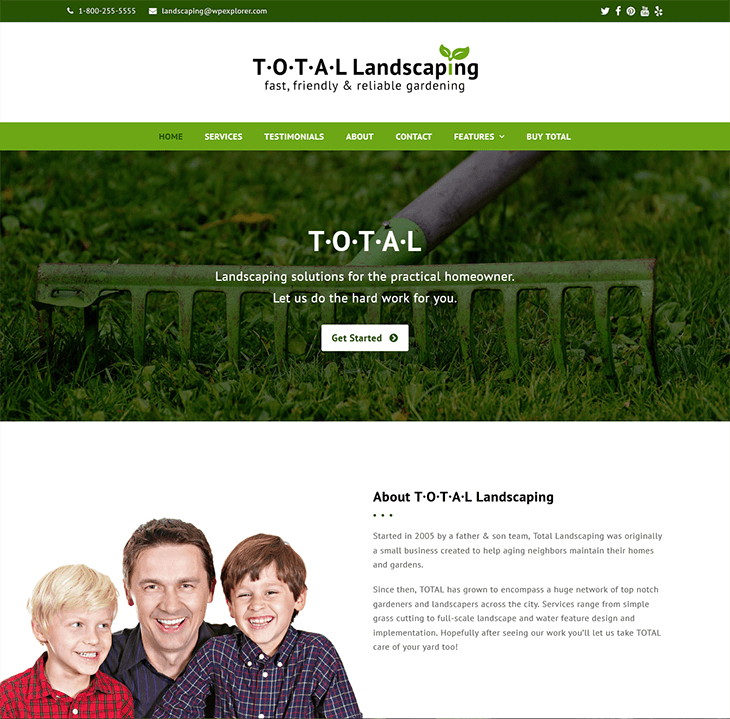 Total Landscaping Theme