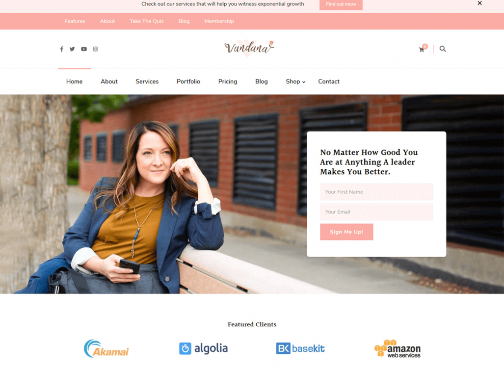 Vandana WordPress Theme