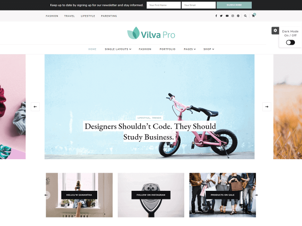 Vilva Pro WordPress Theme